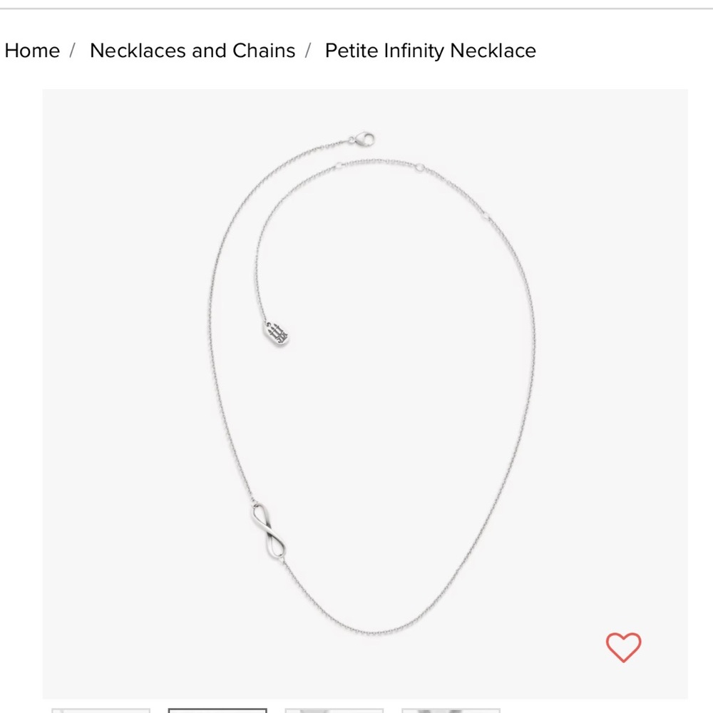 James Avery petite infinity necklace